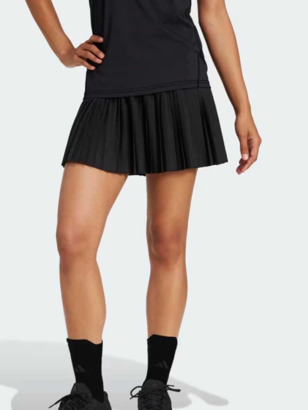Adidas Womens Club Tennis Climacool Pleated Skirt Black NWT